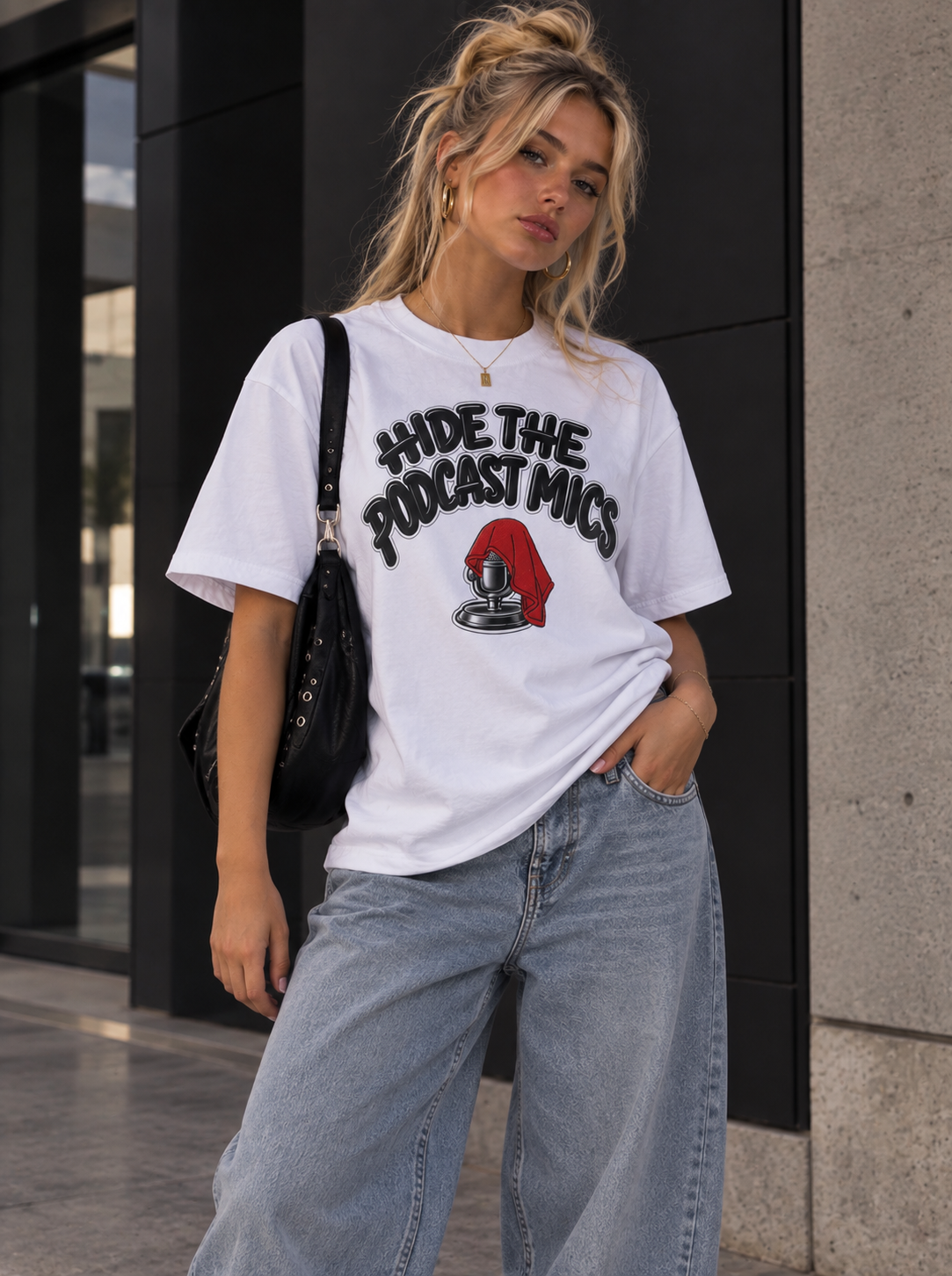 Hide The PodCast Mics T-shirt