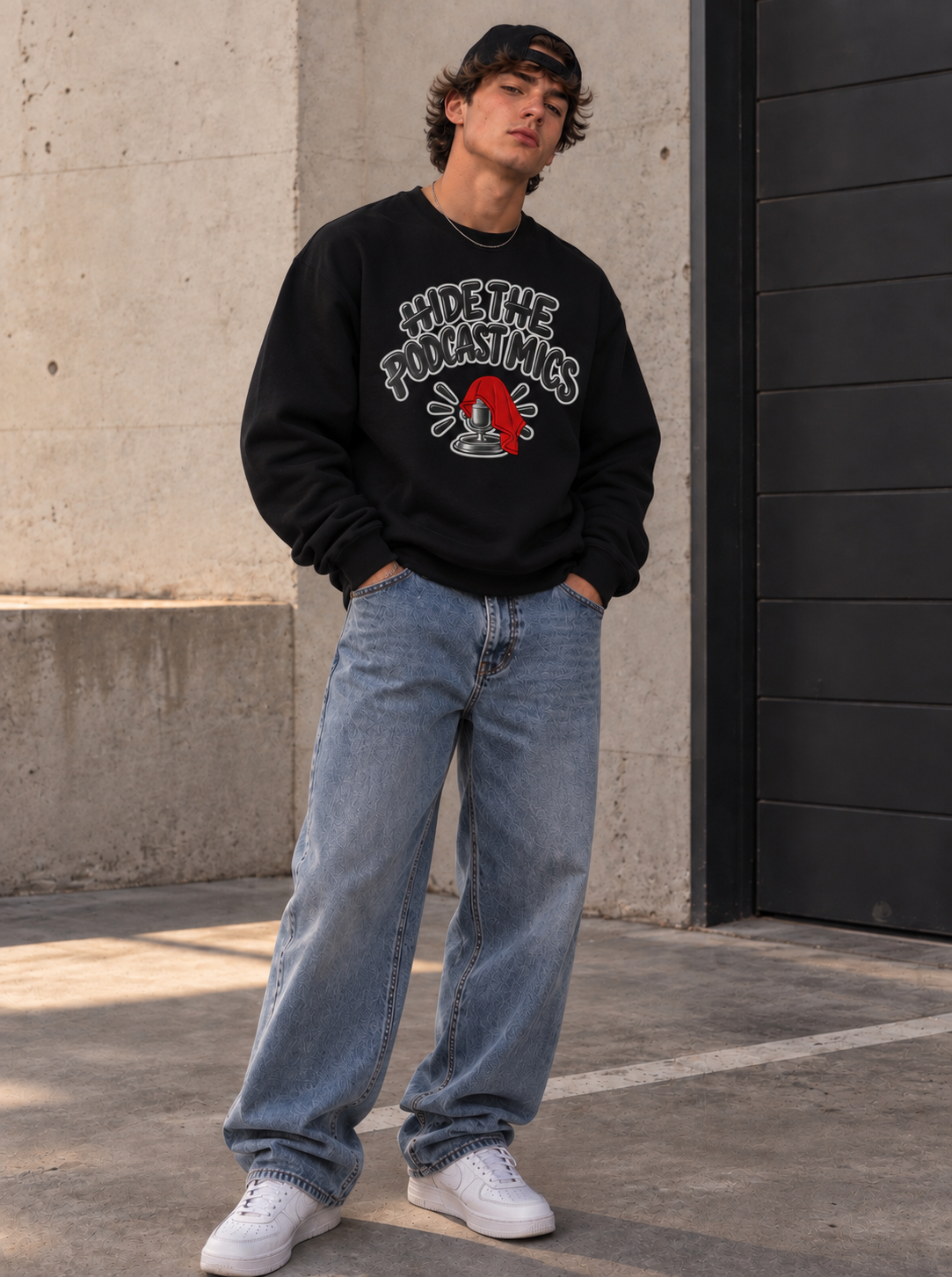 Hide The PodCast Mics Sweatshirt