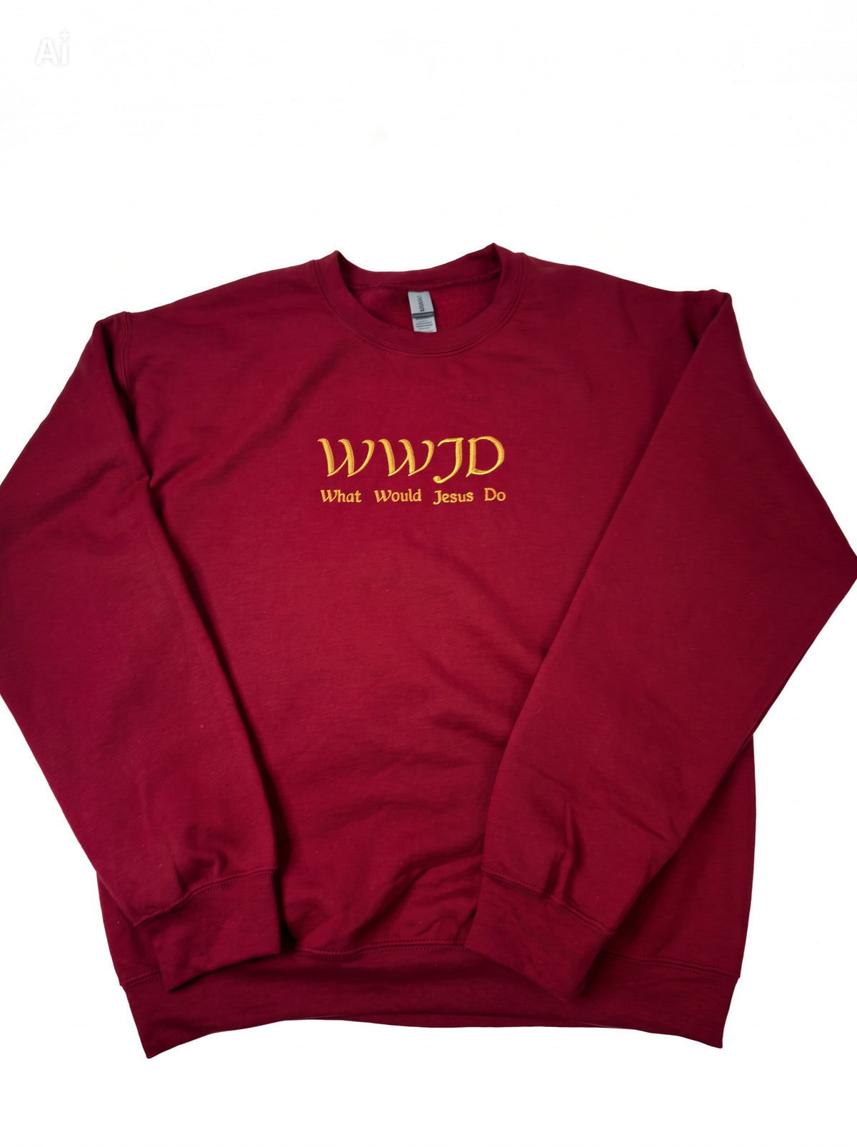 WWJD Embroidered Sweatshirt