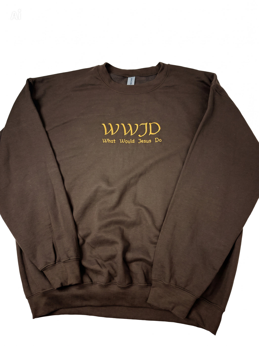 WWJD Embroidered Sweatshirt