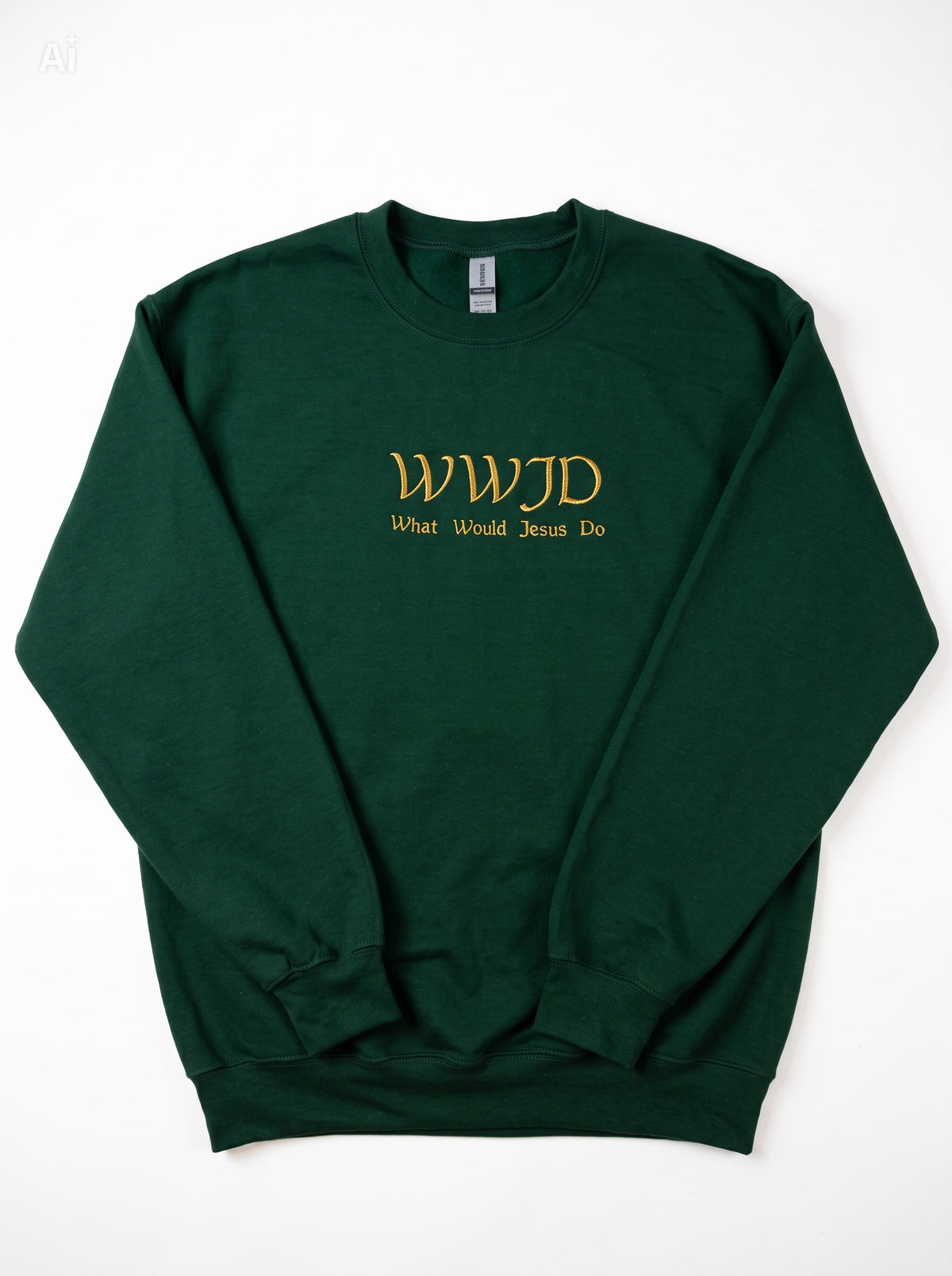 WWJD Embroidered Sweatshirt