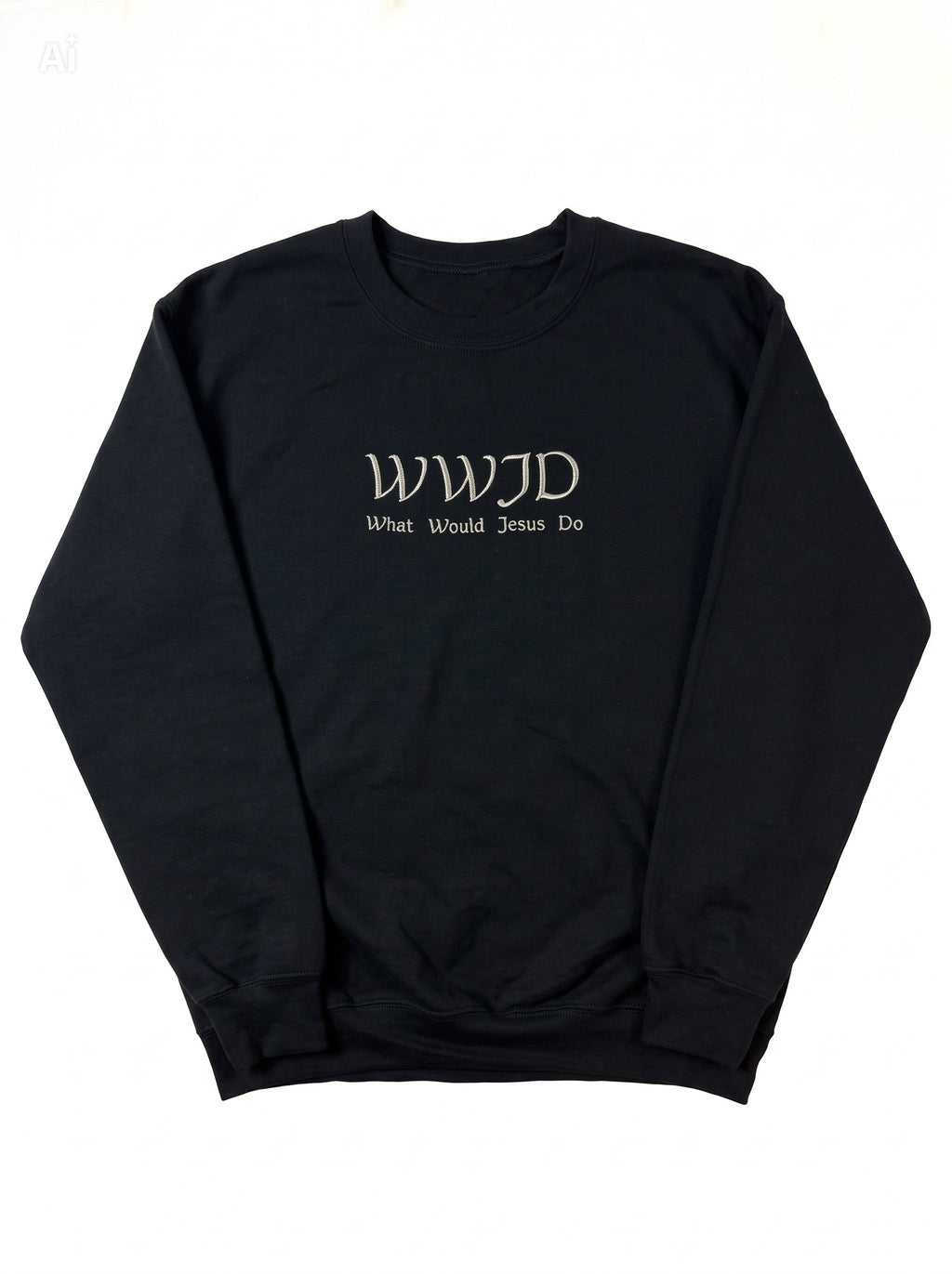 WWJD Embroidered Sweatshirt