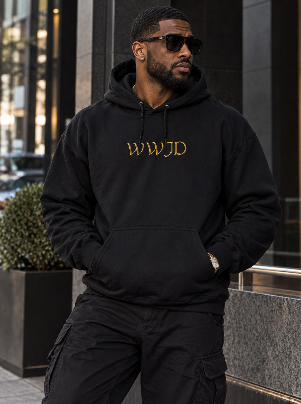 WWJD Hoodie - Letters only